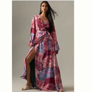 New: Anthropologie x Hutch Long Sleeve Rocky Wrap Dress. Size Small